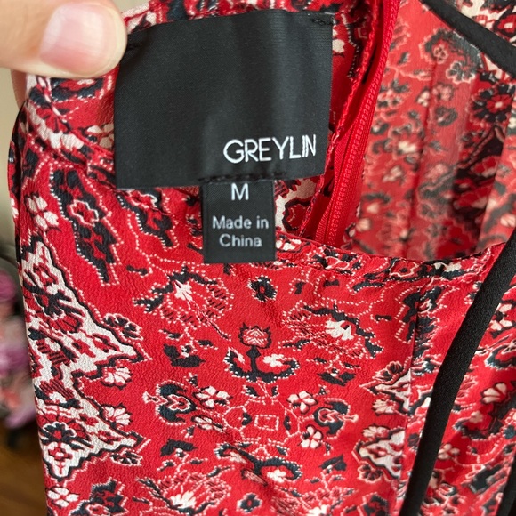 Greylin Red Maxi Dress - Picture 3 of 4